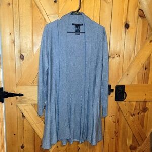 White House Black Market  Cardigan Open Front Long  Womens Size Medium